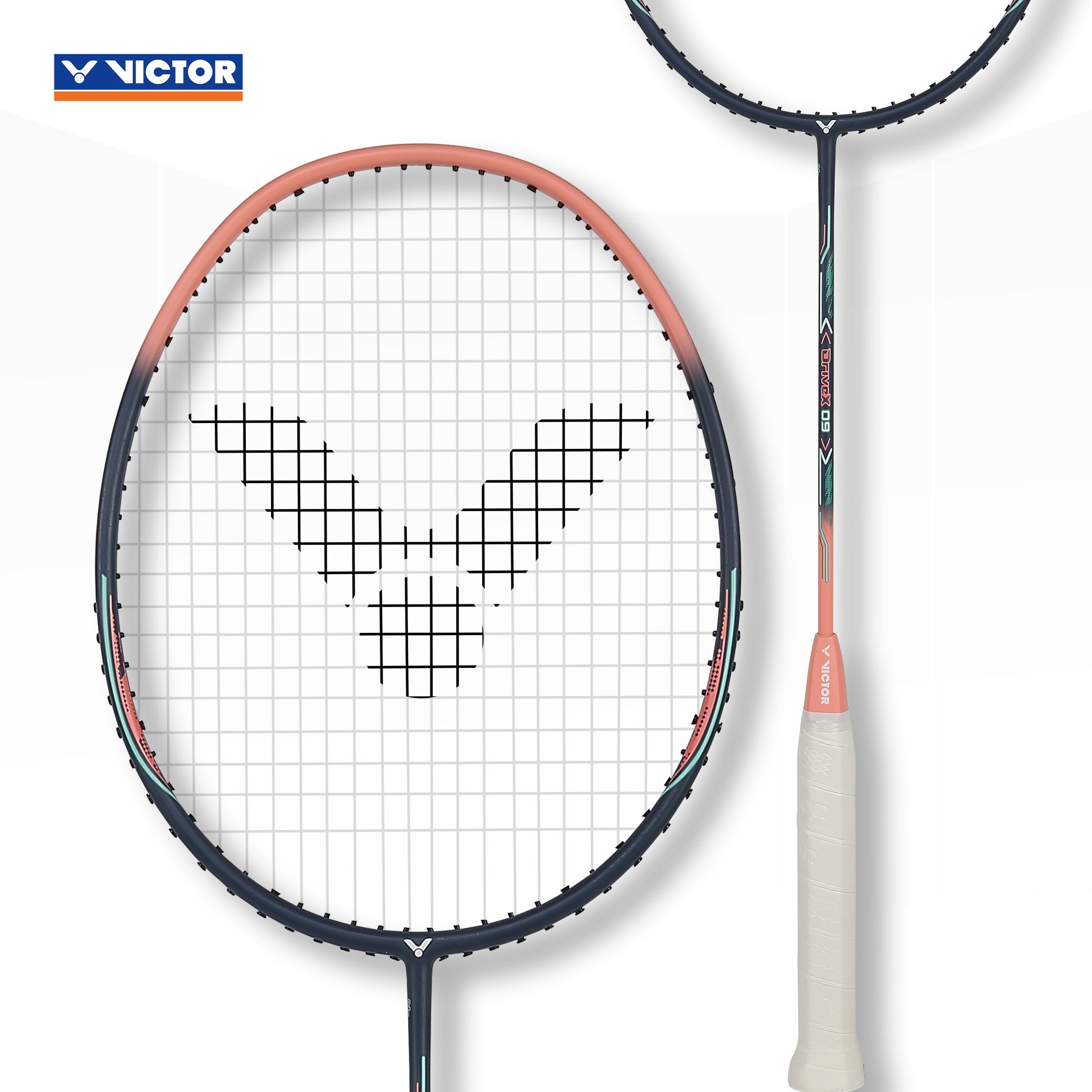 Victor DriveX 09 I, Victor graphite resin racket, medium flex badminton racket, SevenSix76 technology, lightweight control racket, 4U G5 Victor racket, badminton racket for teens, Victor Drivex series, quick release shaft, balance control racket, training level badminton racket, racket for smooth play, Victor racket with 6.8 shaft, badminton gear for players, DriveX 09 I model