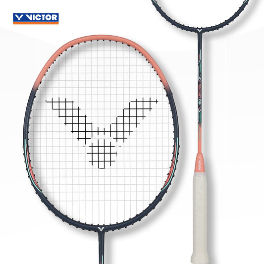 Victor DriveX 09 I, Victor graphite resin racket, medium flex badminton racket, SevenSix76 technology, lightweight control racket, 4U G5 Victor racket, badminton racket for teens, Victor Drivex series, quick release shaft, balance control racket, training level badminton racket, racket for smooth play, Victor racket with 6.8 shaft, badminton gear for players, DriveX 09 I model