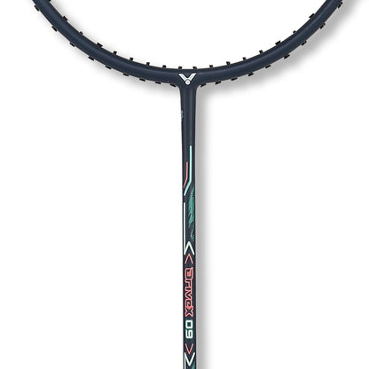 Victor DriveX 09 I, Victor graphite resin racket, medium flex badminton racket, SevenSix76 technology, lightweight control racket, 4U G5 Victor racket, badminton racket for teens, Victor Drivex series, quick release shaft, balance control racket, training level badminton racket, racket for smooth play, Victor racket with 6.8 shaft, badminton gear for players, DriveX 09 I model