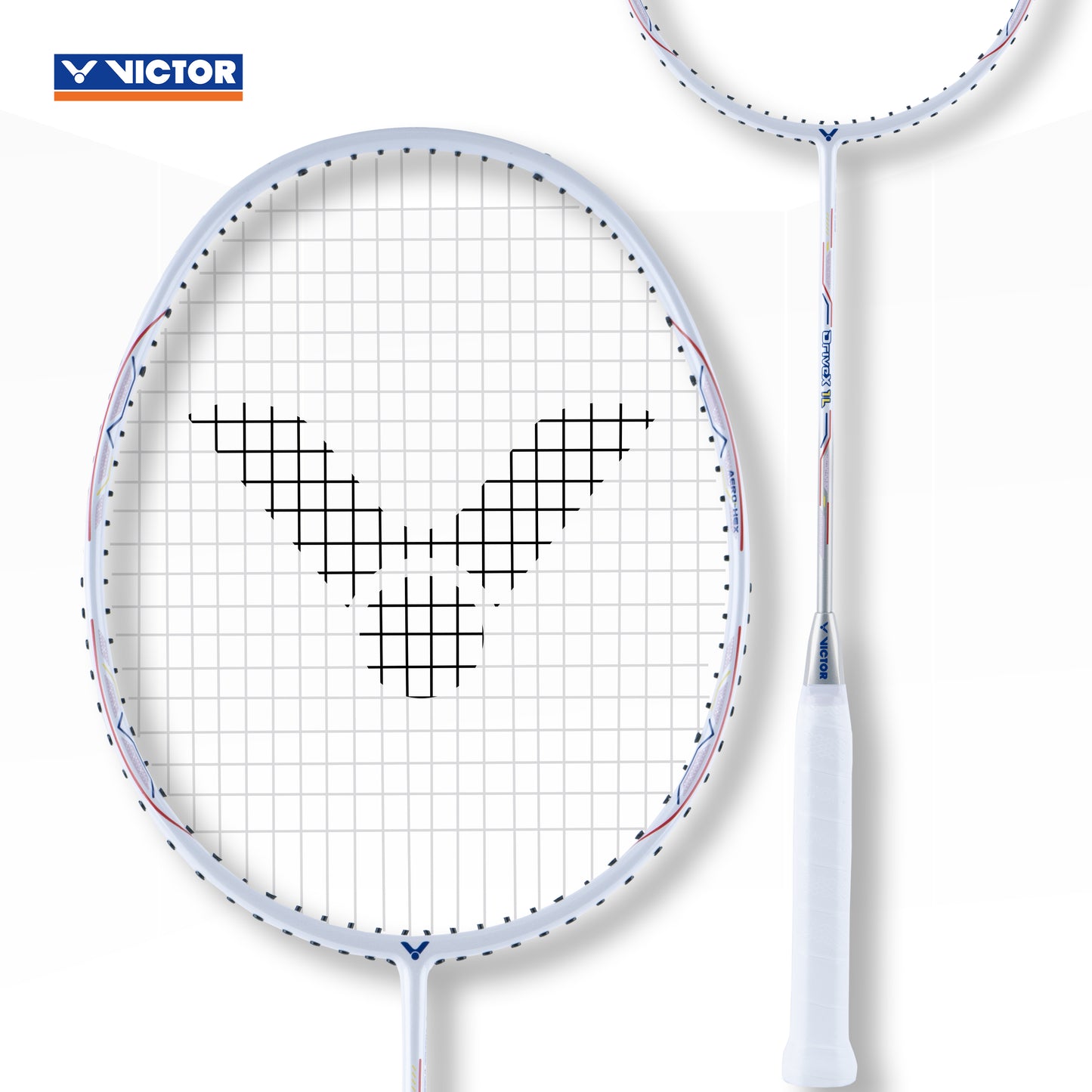 Victor Drivex 1L A, lightweight badminton racket, 5U 6U racket Victor, slightly stiff racket, even balance racket, graphite resin build, beginner/intermediate racket, Victor control racket, badminton racket under 24 lbs tension, training racket Victor, easy handling badminton gear, Drivex series racket, compact swing racket, 76 grommets racket, flexible shaft badminton racket