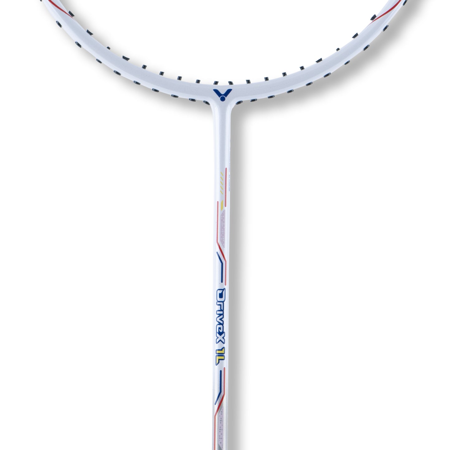 Victor Drivex 1L A, lightweight badminton racket, 5U 6U racket Victor, slightly stiff racket, even balance racket, graphite resin build, beginner/intermediate racket, Victor control racket, badminton racket under 24 lbs tension, training racket Victor, easy handling badminton gear, Drivex series racket, compact swing racket, 76 grommets racket, flexible shaft badminton racket