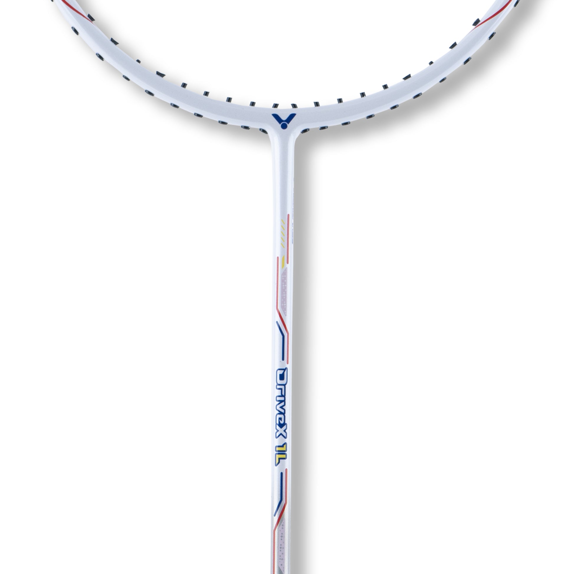 Victor Drivex 1L A, lightweight badminton racket, 5U 6U racket Victor, slightly stiff racket, even balance racket, graphite resin build, beginner/intermediate racket, Victor control racket, badminton racket under 24 lbs tension, training racket Victor, easy handling badminton gear, Drivex series racket, compact swing racket, 76 grommets racket, flexible shaft badminton racket