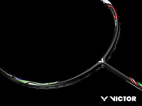 Victor Hypernano 900X, unstrung badminton racket, stiff flex racket, Nano Fortify TR, Hard Cored Technology, 3U/4U options, attacking style racket, PYROFIL shaft, advanced player racket, precision smasher racket, speed and strength balance, high-level tournament racket, graphite tech frame, Victor elite series, badminton racket for power