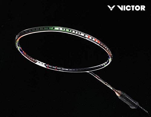 Victor Hypernano 900X, unstrung badminton racket, stiff flex racket, Nano Fortify TR, Hard Cored Technology, 3U/4U options, attacking style racket, PYROFIL shaft, advanced player racket, precision smasher racket, speed and strength balance, high-level tournament racket, graphite tech frame, Victor elite series, badminton racket for power