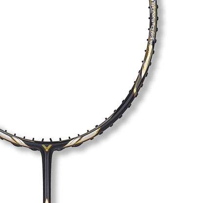 JETSPEED SERIES 10 racket, unstrung professional racket, high resilience graphite, pyrofil shaft, nano fortify technology, lightweight 4U racket, tournament badminton gear, fast swing racket, durable graphite frame, advanced performance racket, competitive badminton racket, flexible shaft, string tension control, professional sports equipment, lightweight racket