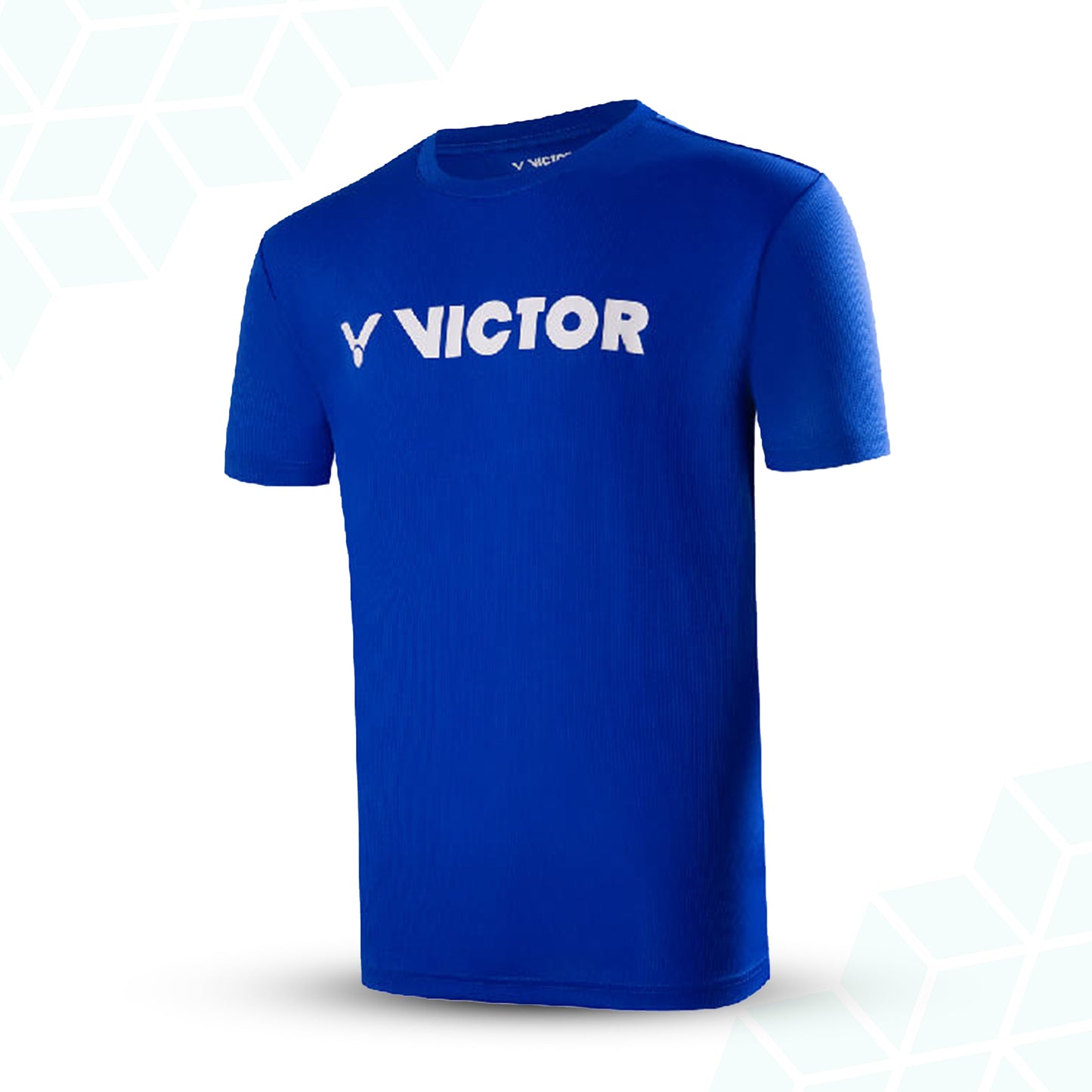 unisex cotton t-shirt, breathable cotton sportswear, Victor white cotton tee, lightweight badminton shirt, natural fiber sportswear, casual sports t-shirt, comfortable cotton top, men's and women's t-shirt, breathable cotton apparel, training sportswear, cotton badminton shirt, casual sports tee, Victor sports t-shirt, soft cotton fabric, versatile sportswear