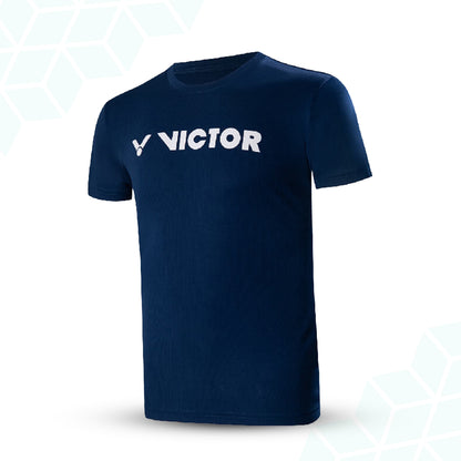unisex cotton t-shirt, breathable cotton sportswear, Victor white cotton tee, lightweight badminton shirt, natural fiber sportswear, casual sports t-shirt, comfortable cotton top, men's and women's t-shirt, breathable cotton apparel, training sportswear, cotton badminton shirt, casual sports tee, Victor sports t-shirt, soft cotton fabric, versatile sportswear