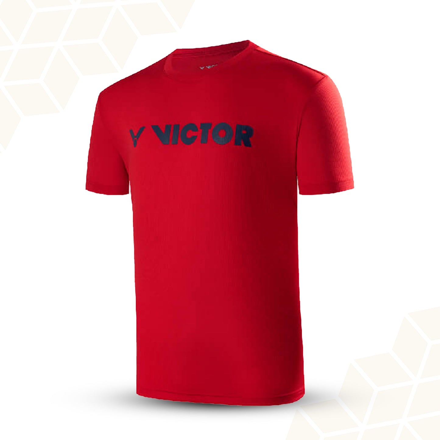 unisex cotton t-shirt, breathable cotton sportswear, Victor white cotton tee, lightweight badminton shirt, natural fiber sportswear, casual sports t-shirt, comfortable cotton top, men's and women's t-shirt, breathable cotton apparel, training sportswear, cotton badminton shirt, casual sports tee, Victor sports t-shirt, soft cotton fabric, versatile sportswear