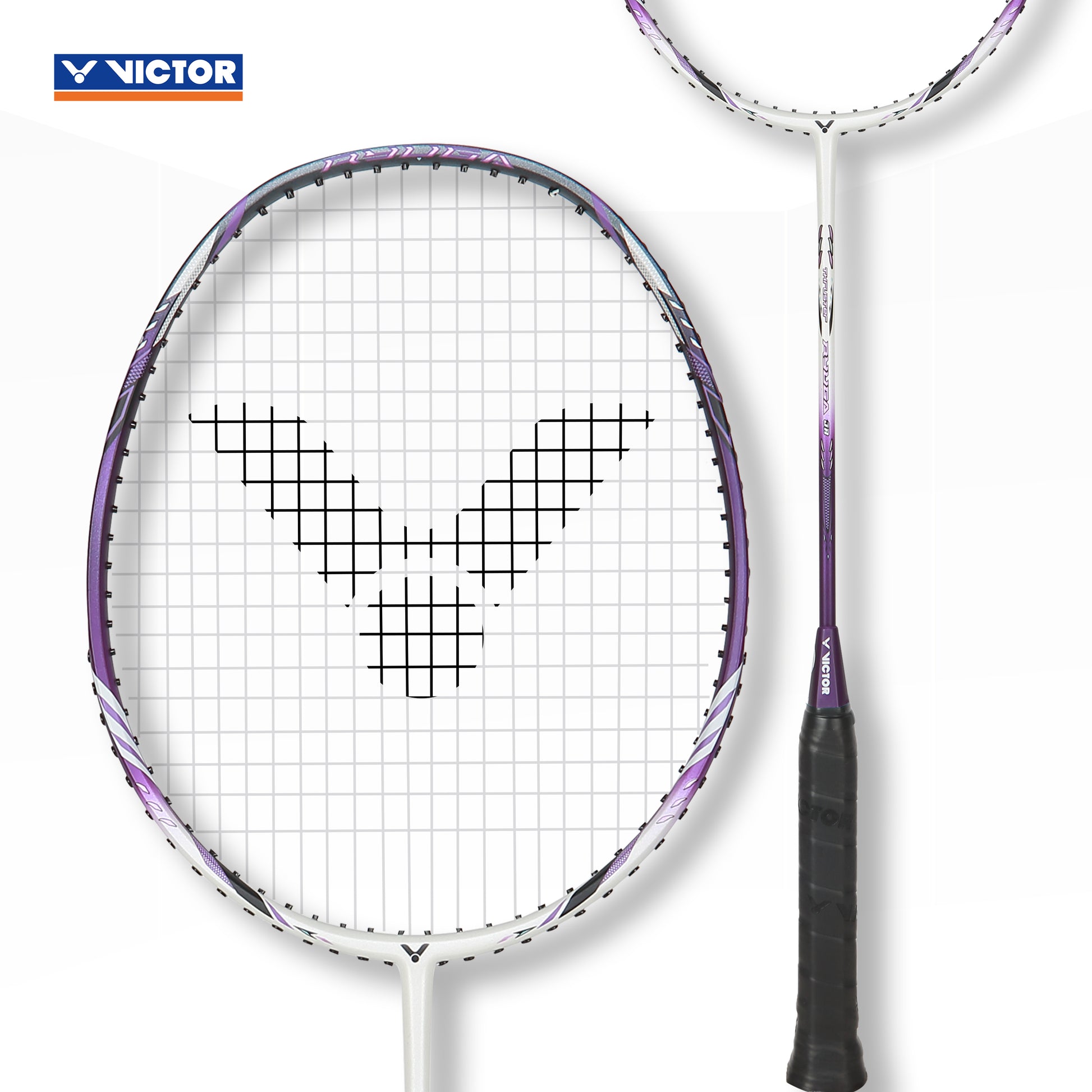 TK-RYUGA JR racket, junior badminton racket, lightweight junior racket, aluminum frame, graphite shaft, beginner badminton racket, easy handling racket, junior sports gear, durable junior racket, controlled shots, youth badminton racket, lightweight sports equipment, beginner racket, graphite reinforced shaft, flexible junior racket