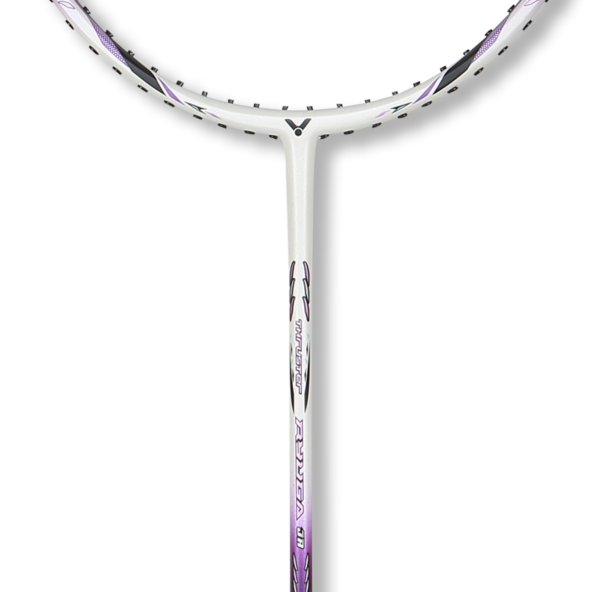TK-RYUGA JR racket, junior badminton racket, lightweight junior racket, aluminum frame, graphite shaft, beginner badminton racket, easy handling racket, junior sports gear, durable junior racket, controlled shots, youth badminton racket, lightweight sports equipment, beginner racket, graphite reinforced shaft, flexible junior racket