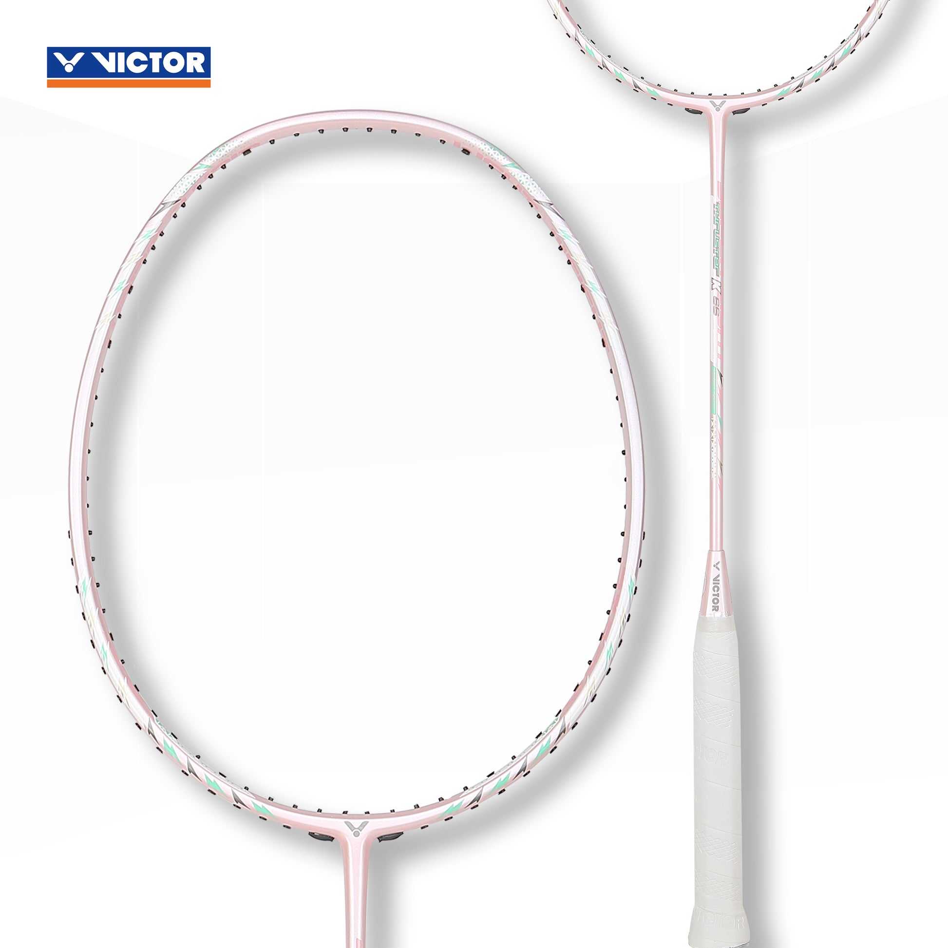 Thruster TK-66-Y racket, unstrung badminton racket, graphite and nano resin, lightweight 66g racket, G6 grip size, competitive badminton racket, durable frame, fast power shots, advanced racket technology, tournament badminton racket, medium stiff shaft, high performance racket, fast swing racket, professional badminton gear, lightweight racket