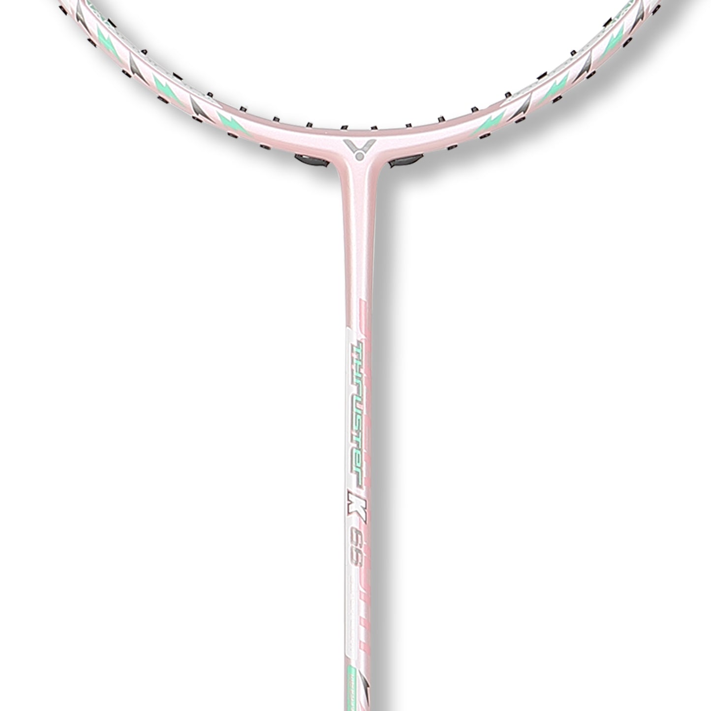 Thruster TK-66-Y racket, unstrung badminton racket, graphite and nano resin, lightweight 66g racket, G6 grip size, competitive badminton racket, durable frame, fast power shots, advanced racket technology, tournament badminton racket, medium stiff shaft, high performance racket, fast swing racket, professional badminton gear, lightweight racket