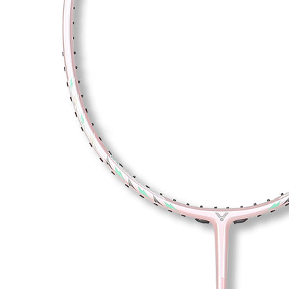 Thruster TK-66-Y racket, unstrung badminton racket, graphite and nano resin, lightweight 66g racket, G6 grip size, competitive badminton racket, durable frame, fast power shots, advanced racket technology, tournament badminton racket, medium stiff shaft, high performance racket, fast swing racket, professional badminton gear, lightweight racket