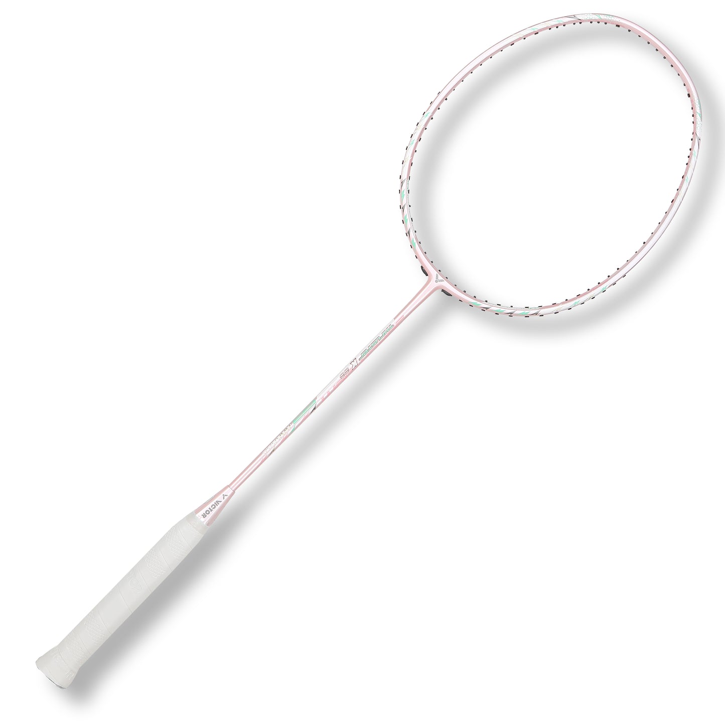 Thruster TK-66-Y racket, unstrung badminton racket, graphite and nano resin, lightweight 66g racket, G6 grip size, competitive badminton racket, durable frame, fast power shots, advanced racket technology, tournament badminton racket, medium stiff shaft, high performance racket, fast swing racket, professional badminton gear, lightweight racket