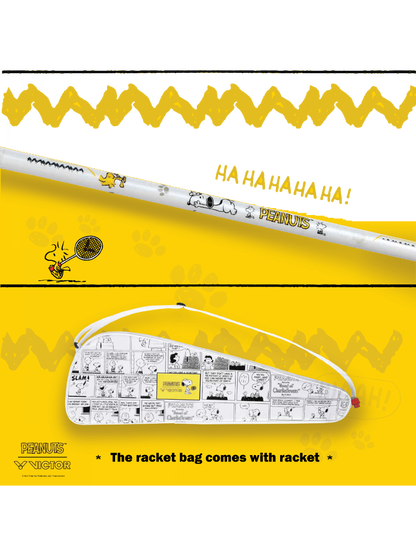 Victor Auraspeed SN white, unstrung Peanuts racket, professional level racket, high resilience graphite, Nano resin shaft, hard cored technology, 4U G5 racket, customizable string tension, clean white design, stylish performance racket, badminton for intermediate players, speed and power racket, lightweight racket for agility, Victor ARS SN series, limited edition badminton gear