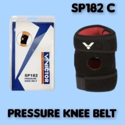 Victor knee belt, knee joint support, pressure knee strap, patella compression gear, badminton knee protector, neoprene knee brace, adjustable sports knee wrap, joint pain relief, lightweight knee support, flexible knee band, black and blue knee strap, athletic knee brace, sports injury knee support, muscle recovery belt, meniscus relief gear